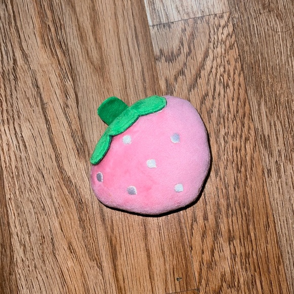 Strawberry Squeaky Dog Chew Toy - Picture 1 of 6